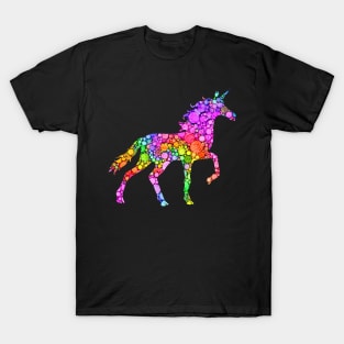 Colorful Polka Dot Unicorn International Dot Day T-Shirt